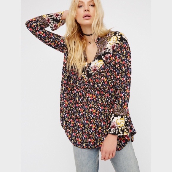 Free people wildflower fields tunic, small - Picture 2 of 4